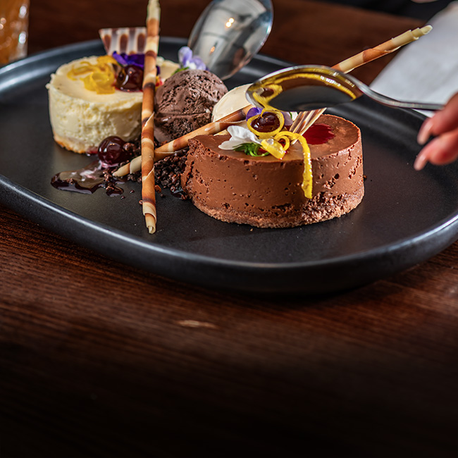 Dessert menu at The Rambler's Rest