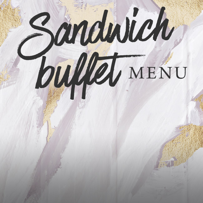 Sandwich buffet menu at The Rambler's Rest